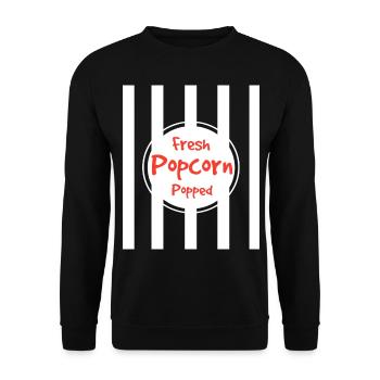 Popcorn Popcorn Costume Cinéma Tv Series Cadeau - Sweat-shirt Unisexe - noir - Devant - Alina (178cm) & Michal (187cm)