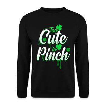 St. Patrick's Day - Unisex Sweatshirt - black - Front - Alina (178cm) & Michal (187cm)
