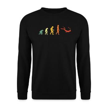 Evolution du snorkeling pour hipster - Sweat-shirt Unisexe - noir - Devant - Alina (178cm) & Michal (187cm)
