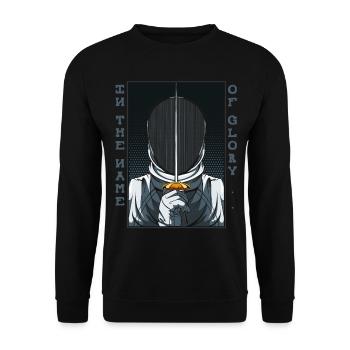 L’escrime - Sweat-shirt Unisexe - noir - Devant - Alina (178cm) & Michal (187cm)