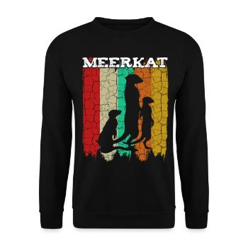 Suricate - Sweat-shirt Unisexe - noir - Devant - Alina (178cm) & Michal (187cm)