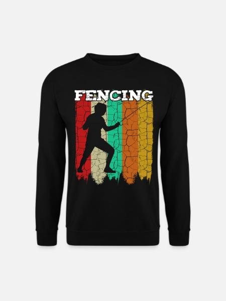 Fechten - Unisex Pullover - Schwarz