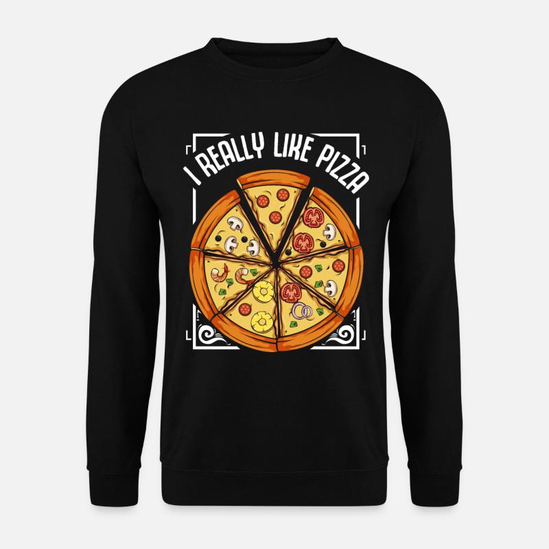 Pizza - Unisex Sweatshirt - black