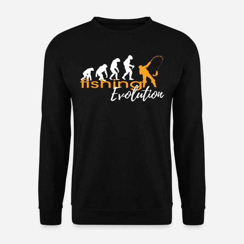 FISHING EVOLUTION - Unisex Pullover - Schwarz