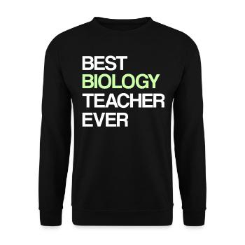 Biologie Enseignante - Sweat-shirt Unisexe - noir - Devant - Alina (178cm) & Michal (187cm)