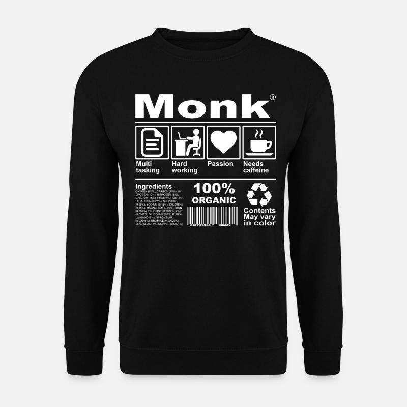 monk - Unisex Sweatshirt - black