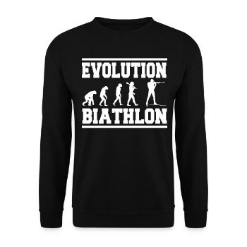 Evolution Biathlon - Unisex Pullover - Schwarz - Vorne - Alina (178cm) & Michal (187cm)