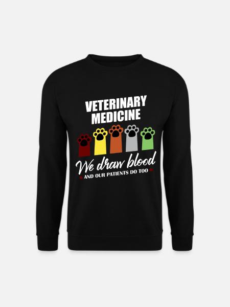 Tierarzthelfer Veterinärmedizin Tiermedizin Shirt - Unisex Pullover - Schwarz