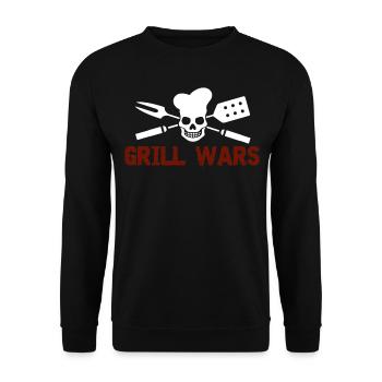Grill wars - Sweat-shirt Unisexe - noir - Devant - Alina (178cm) & Michal (187cm)