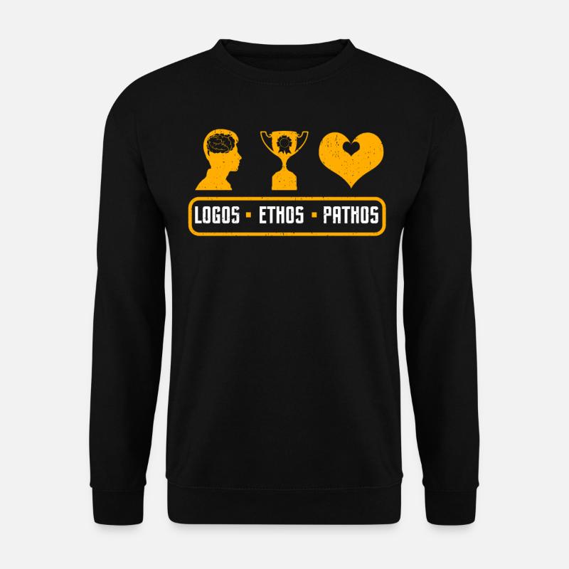 Rhetorisches Dreieck Rhetorik Philosophie Geschenk - Unisex Pullover - Schwarz