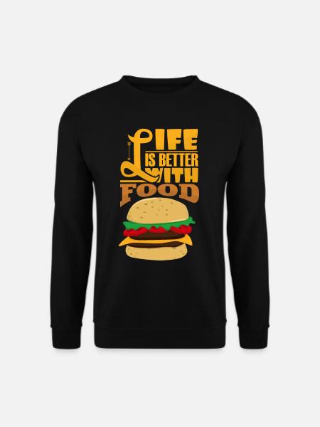 hamburger - Unisex Sweatshirt - black
