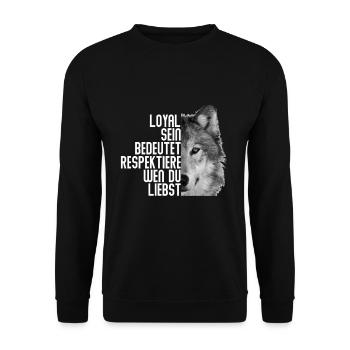 Loyal Loyalty Gift - Sweat-shirt Unisexe - noir - Devant - Alina (178cm) & Michal (187cm)