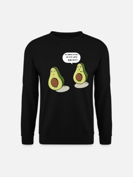 Avocado lover vegan vegetarian gift - Unisex Sweatshirt - black