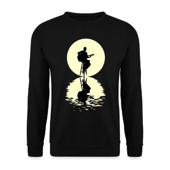 Guitar Moon - Sweat-shirt Unisexe - noir - Devant - Alina (178cm) & Michal (187cm)