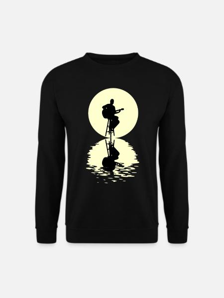 Guitar Moon - Unisex Sweatshirt - black