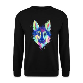 Cadeau de berger allemand - Sweat-shirt Unisexe - noir - Devant - Alina (178cm) & Michal (187cm)