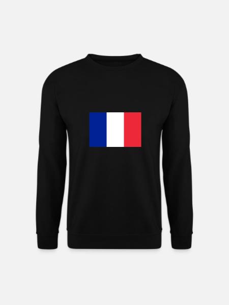Frankreich Flagge Fahne France Trikolore EM WM - Unisex Pullover - Schwarz