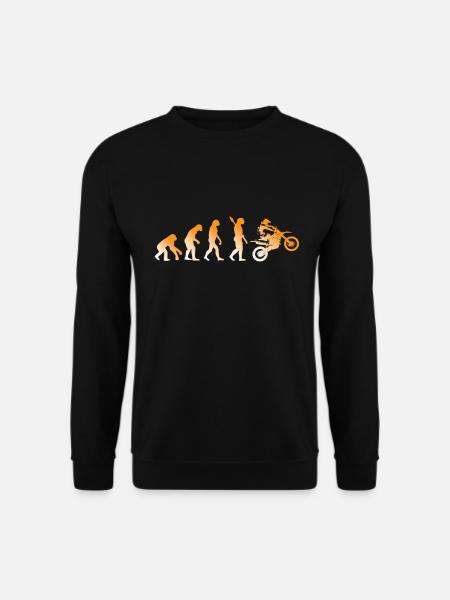 EVOLUTION MOTORBIKE BIKE BIKER MOTO CROSS ENDURO - Unisex Sweatshirt - black