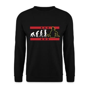 EVOLUTION FIREFIGHTER FIREFIGHTER FIREFIGHTER - Unisex Sweatshirt - black - Front - Alina (178cm) & Michal (187cm)
