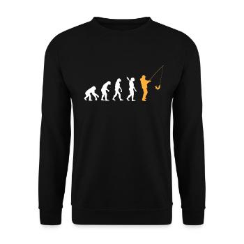 EVOLUTION ANGLER FISHER EVOLUTION ANGLER DESIGN - Unisex Sweatshirt - black - Front - Alina (178cm) & Michal (187cm)