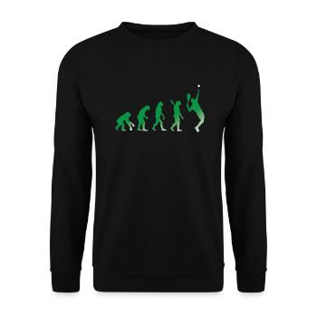 EVOLUTION TENNIS - Unisex Pullover - Schwarz - Vorne - Alina (178cm) & Michal (187cm)