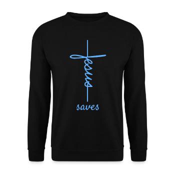 Dons chrétiens Christianisme Jésus Bible - Sweat-shirt Unisexe - noir - Devant - Alina (178cm) & Michal (187cm)