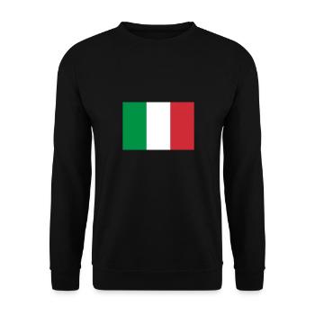 Italy - Unisex Sweatshirt - black - Front - Alina (178cm) & Michal (187cm)