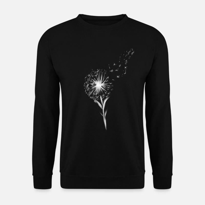 Weiße Blume - Unisex Pullover - Schwarz