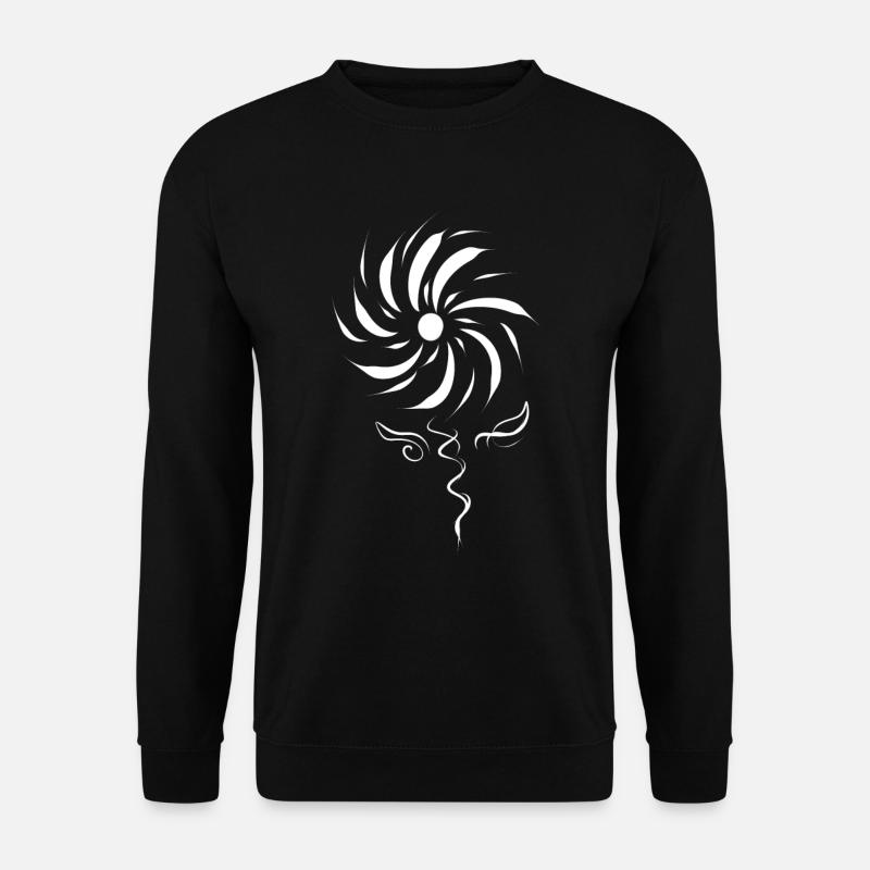 Fleur blanche - Sweat-shirt Unisexe - noir