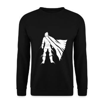 Superheld - Unisex Pullover - Schwarz - Vorne - Alina (178cm) & Michal (187cm)