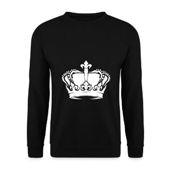 Krone - Unisex Pullover - Schwarz - Vorne - Alina (178cm) & Michal (187cm)