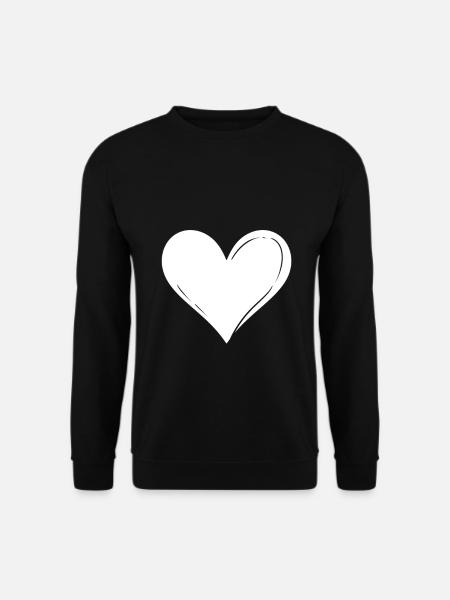 Herz - Unisex Pullover - Schwarz