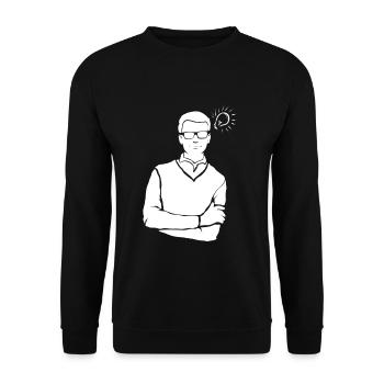 Génie - Sweat-shirt Unisexe - noir - Devant - Alina (178cm) & Michal (187cm)