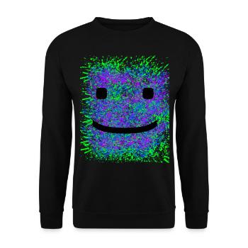 Lustiges T-Shirt - Unisex Pullover - Schwarz - Vorne - Alina (178cm) & Michal (187cm)