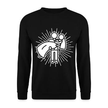 Conception de mariage - Sweat-shirt Unisexe - noir - Devant - Alina (178cm) & Michal (187cm)