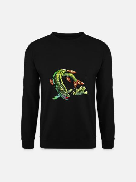 Predator Fishing - Pike - Angler Gift - Unisex Sweatshirt - black