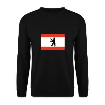 Berlin - Unisex Pullover - Schwarz - Vorne - Alina (178cm) & Michal (187cm)