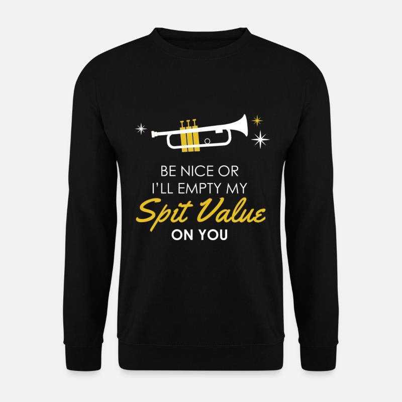 Trompete - Witzig Jazz Instrument Musik Geschenk - Unisex Pullover - Schwarz