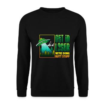Obtenez le perdant de Tn que nous faisons bout fesses t-shirt Alien - Sweat-shirt Unisexe - noir - Devant - Alina (178cm) & Michal (187cm)