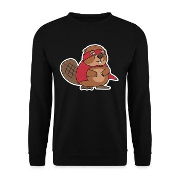 Cadeau de natation de la vie super-rivière castor rivière - Sweat-shirt Unisexe - noir - Devant - Alina (178cm) & Michal (187cm)