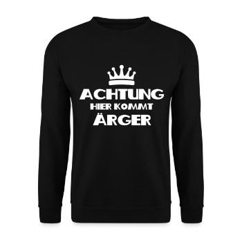 children - Unisex Sweatshirt - black - Front - Alina (178cm) & Michal (187cm)