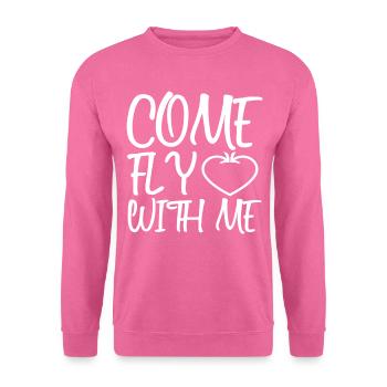 plane - Unisex Sweatshirt - pink - Front