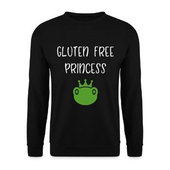 Gluten Free Princess - Unisex Pullover - Schwarz - Vorne - Alina (178cm) & Michal (187cm)