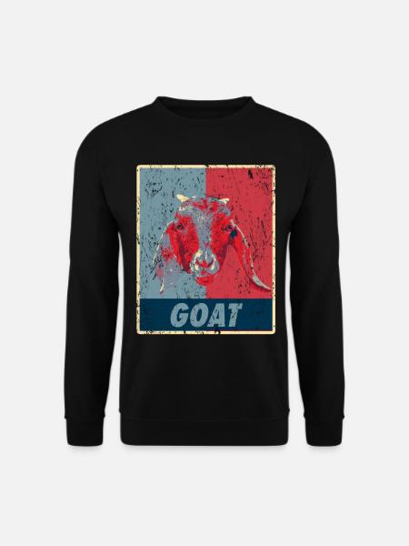 Chèvre rétro - Sweat-shirt Unisexe - noir