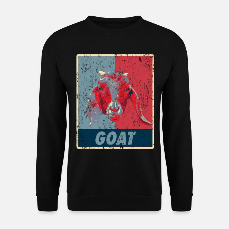 Ziege Retro - Unisex Pullover - Schwarz