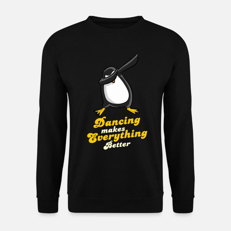 Dubbing penguin dubstep dancing gift - Unisex Sweatshirt - black
