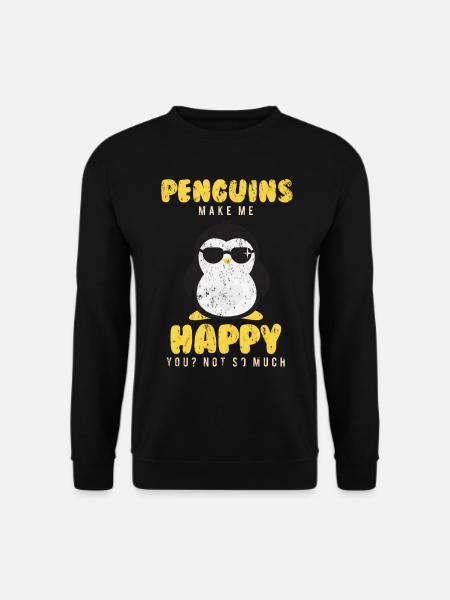 Pinguin - Unisex Pullover - Schwarz