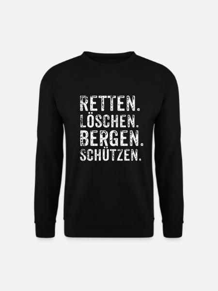 Firefighter Firefighters extinguish fire - Unisex Sweatshirt - black