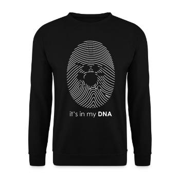 Drum DNA Drummer Music Rock Metal Gift - Unisex Sweatshirt - black - Front - Alina (178cm) & Michal (187cm)