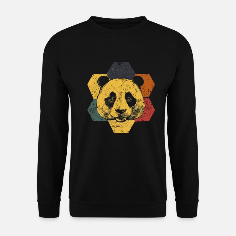 Panda - Unisex Pullover - Schwarz